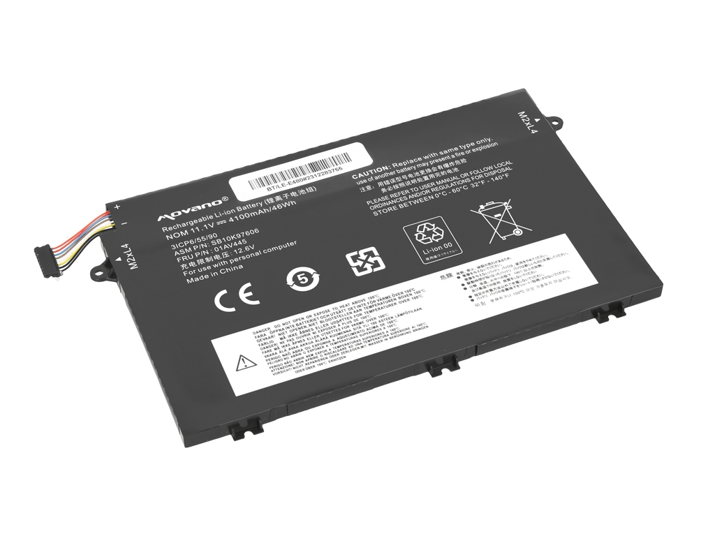 Bateria do laptopa Lenovo Thinkpad E14; E15; E480; E490; E580; E590  11.1 V  4100 mAh