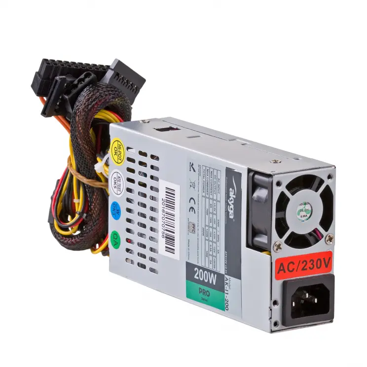 Zasilacz Flex ATX   200W  Akyga 1U mini ITX