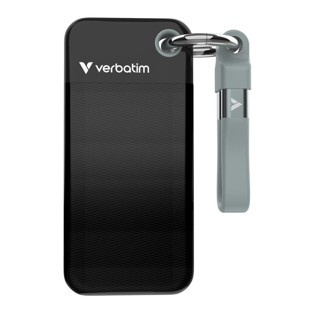 SSD USB 3.2 Type-C  1TB  Verbatim Pocket  Czarno-szary