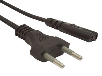 Kabel zasilający do laptopa  2 - pinowy  1.8 m  Gembird