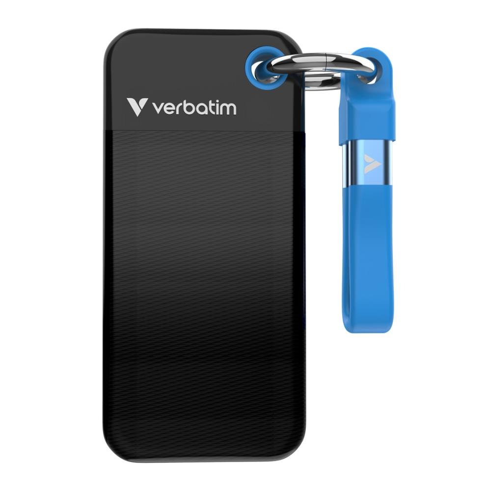 SSD USB 3.2 Type-C  2TB  Verbatim Pocket  Czarno-niebieski