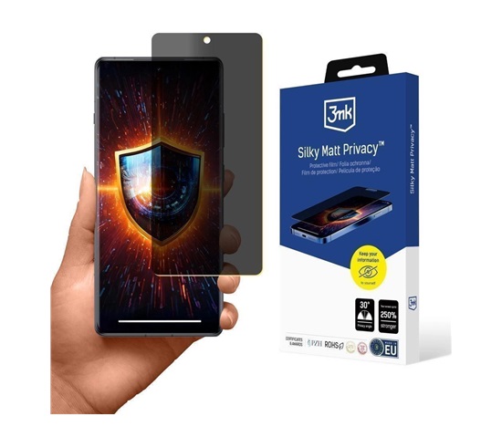 Folia prywatyzująca do iPhone 15 Pro Max  3MK Silky Matt Privacy