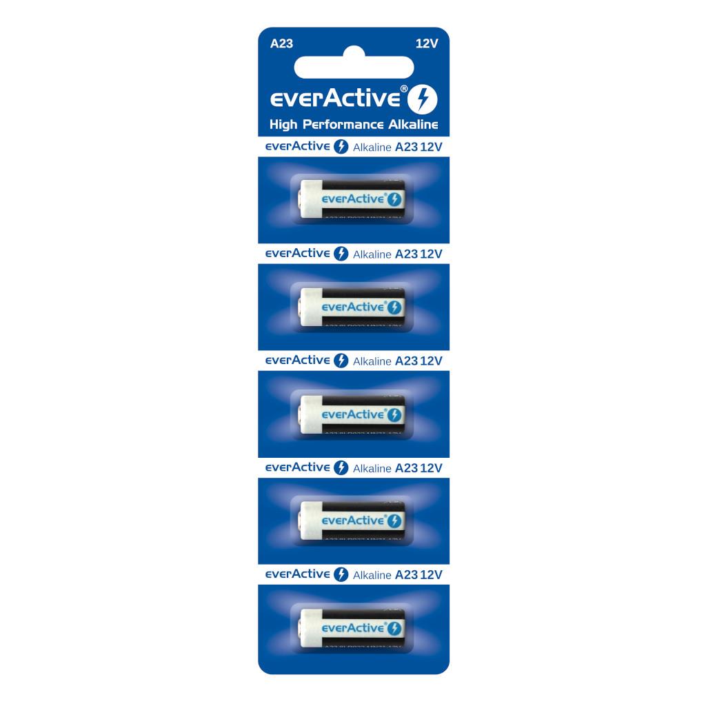 Bateria LR23A  5 szt.  everActive (23A, 23GA, A23, E23A, GP23A, K23A, L1028, LR23A, LRV08, LRVO8, MN21, MS21, V23, V23GA, VR22)