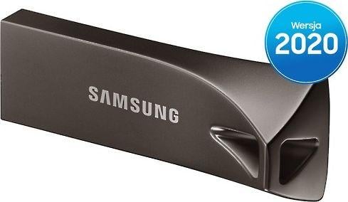 Flashdrive  128GB USB 3.1 Samsung BAR Plus Titan Gray - obrazek 3