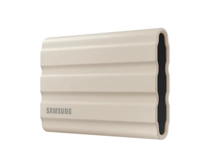 SSD USB 3.2 Type-C USB A  1TB  Samsung T7 Shield  Beżowy - obrazek 3