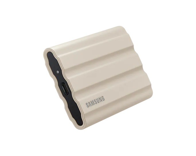 SSD USB 3.2 Type-C USB A  1TB  Samsung T7 Shield  Beżowy - obrazek 4