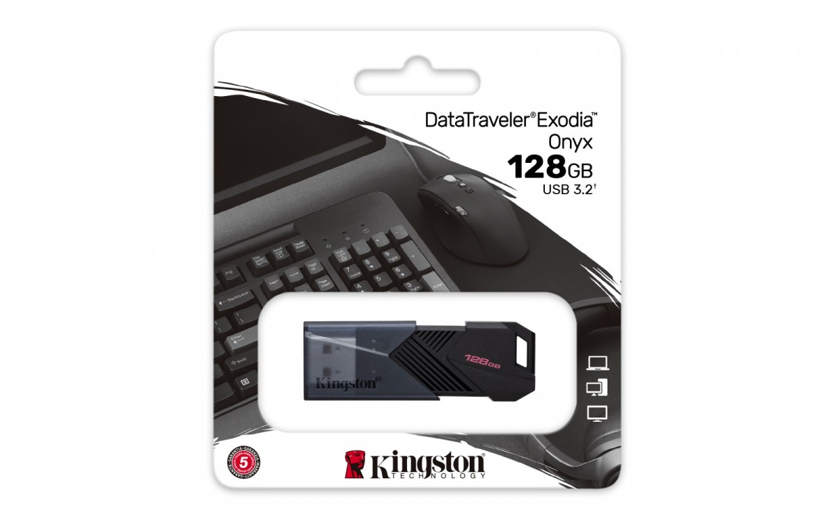 Flashdrive  128GB USB 3.2 Kingston DataTraveler Exodia Onyx - obrazek 2