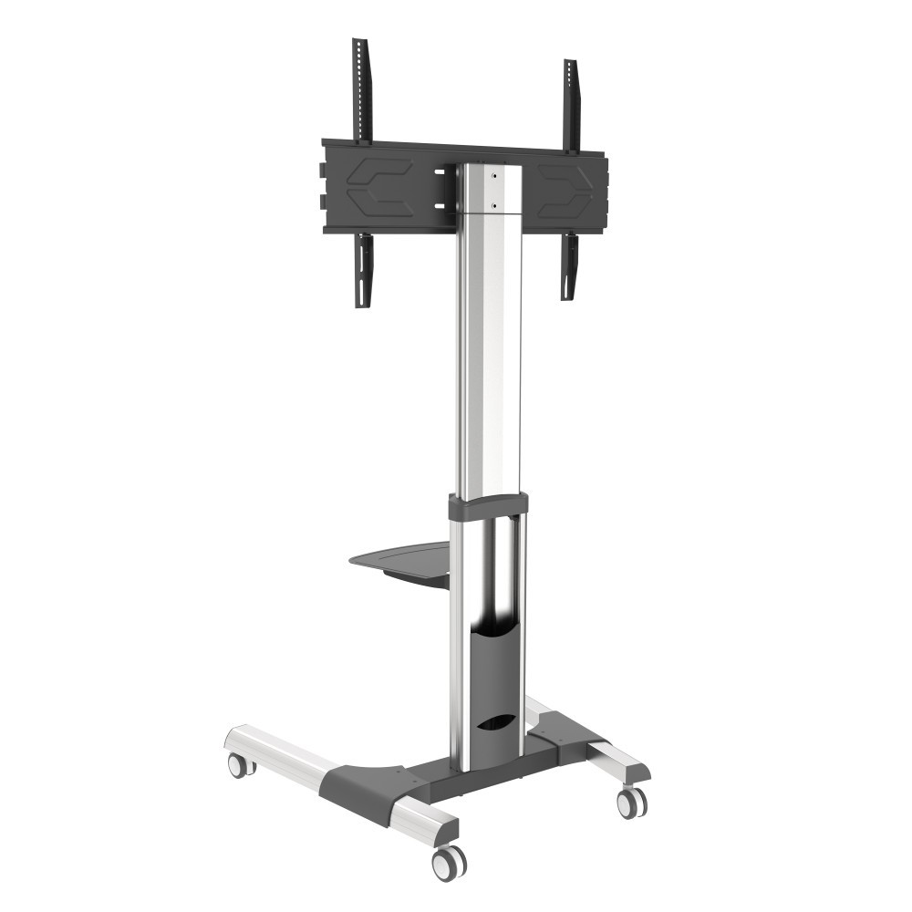 Stojak mobilny do TV  50"-92'' 70kg regulowany z półką  Techly - obrazek 4