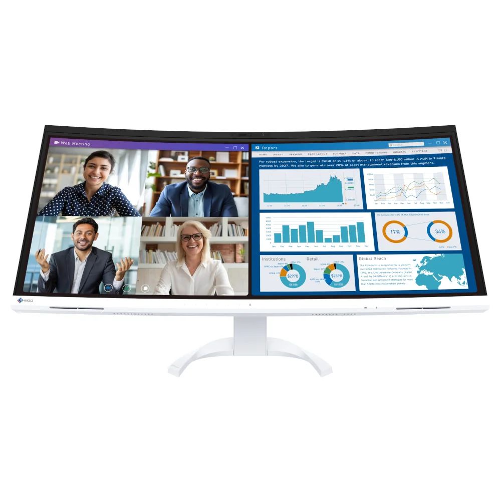Monitor 34,1" Eizo EV3450XC  Biały - obrazek 3