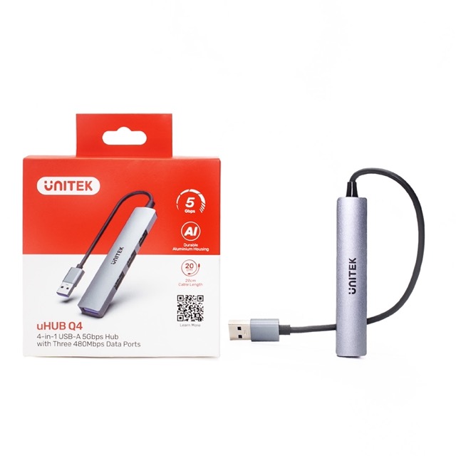 HUB USB 3.0  4 portowy  1xUSB3.0 3xUSB2.0 Unitek - obrazek 3