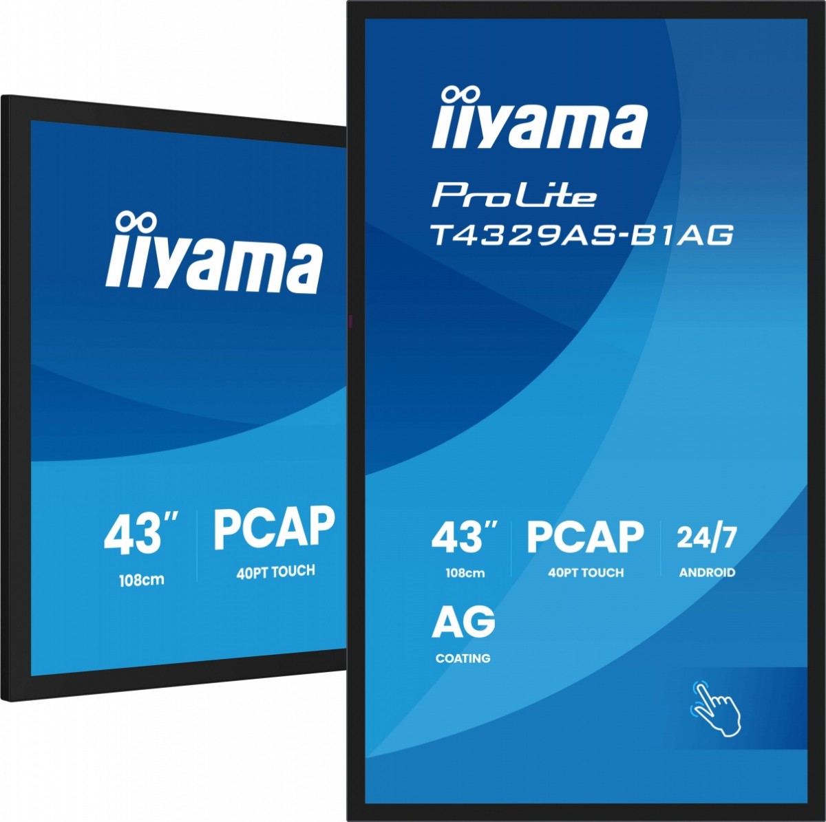 Monitor dotykowy 43" iiyama ProLite T4329AS-B1AG - obrazek 3