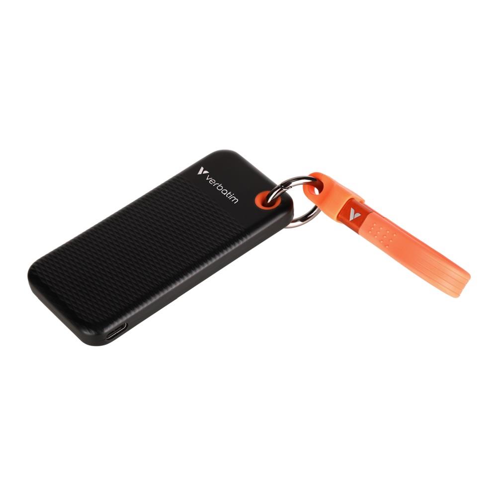 SSD USB 3.2 Type-C  2TB  Verbatim Pocket  Czarno-pomarańczowy - obrazek 3