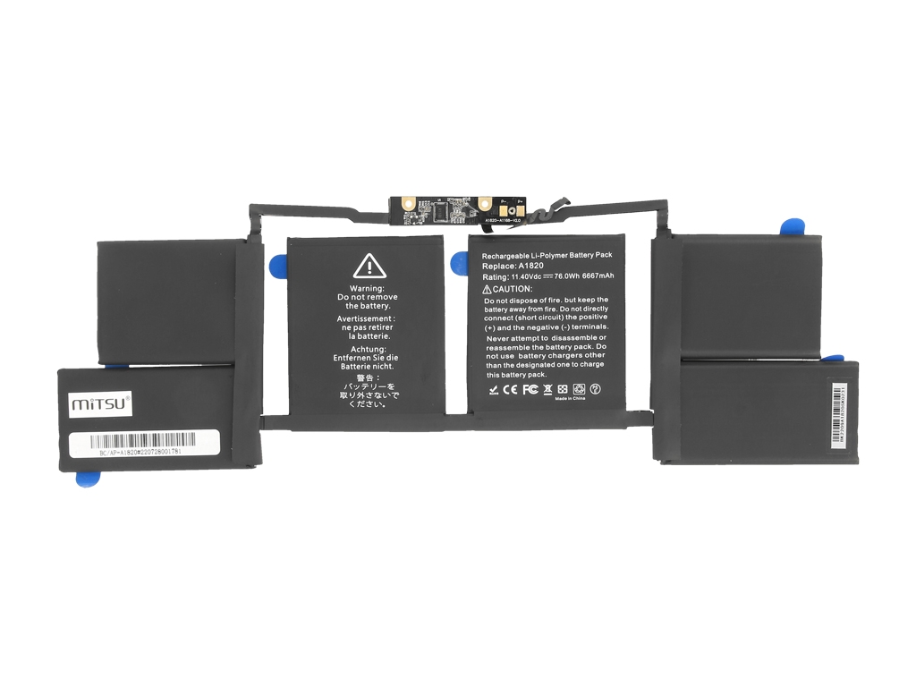 Bateria do laptopa Apple MacBook Pro A1707, A1820  11.4 V  6667 mAh - obrazek 3