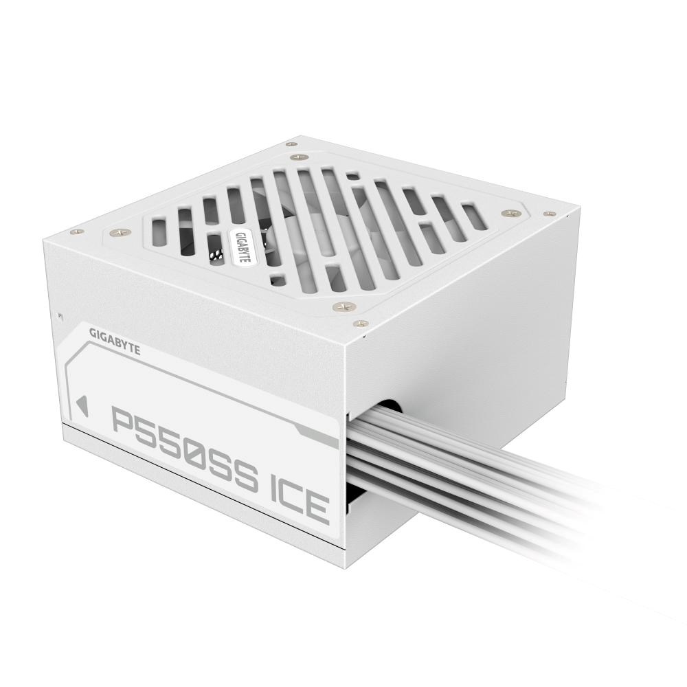 Zasilacz ATX   550W  Gigabyte P550SS ICE  80 Plus Silver  Biały
