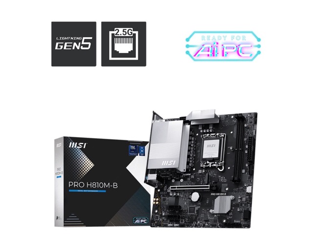 Płyta Socket LGA1851  MSI PRO H810M-B