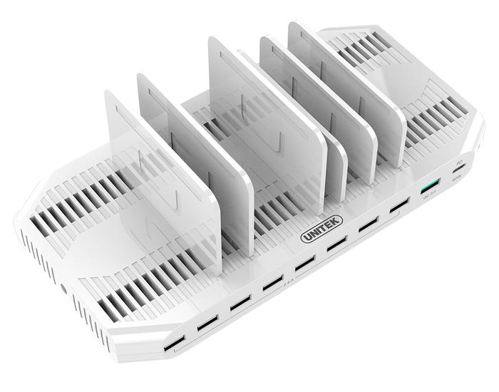 Stacja ładująca  10XUSB  160W  Unitek