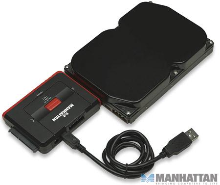 Adapter USB 2.0 na HDD/SSD  IDE/SATA  Manhattan - obrazek 2