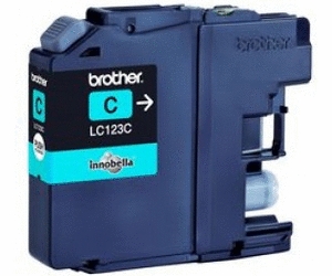 Tusz Brother  LC123  Cyan  600 str. - obrazek 2