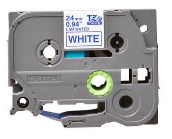 Taśma do drukarki etykiet Brother TZE253  24mm Niebieski na Białym - obrazek 2