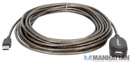 Kabel USB 2.0  przedłużacz 10.0 m aktywny  Manhattan - obrazek 2
