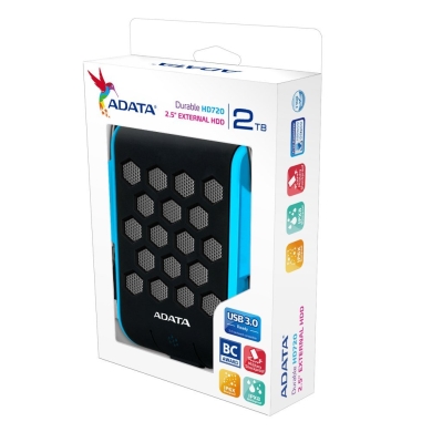 HDD  USB 3.0  2TB Adata HD720 Niebieski  Wodoodporny, Wstrząsoodporny - obrazek 5