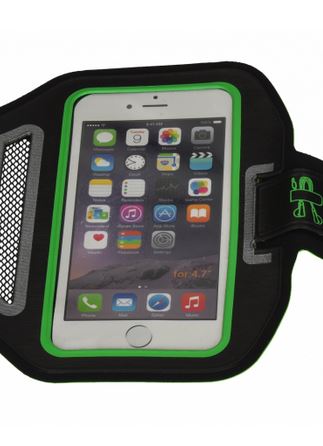 Etui opaska sportowa na ramię na telefon do 4,7" rebeltec ACTIVE A47  czarno-zielony - obrazek 5