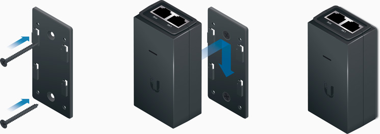 Zasilacz PoE Ubiquiti 24V 24W  Gigabit - obrazek 3