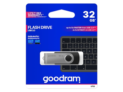 Flashdrive 32GB USB 3.0 Goodram Twister Czarny - obrazek 3