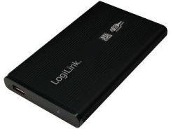 Obudowa  do HDD/SSD 2.5"  USB 3.0  LogiLink Aluminiowa  Czarna