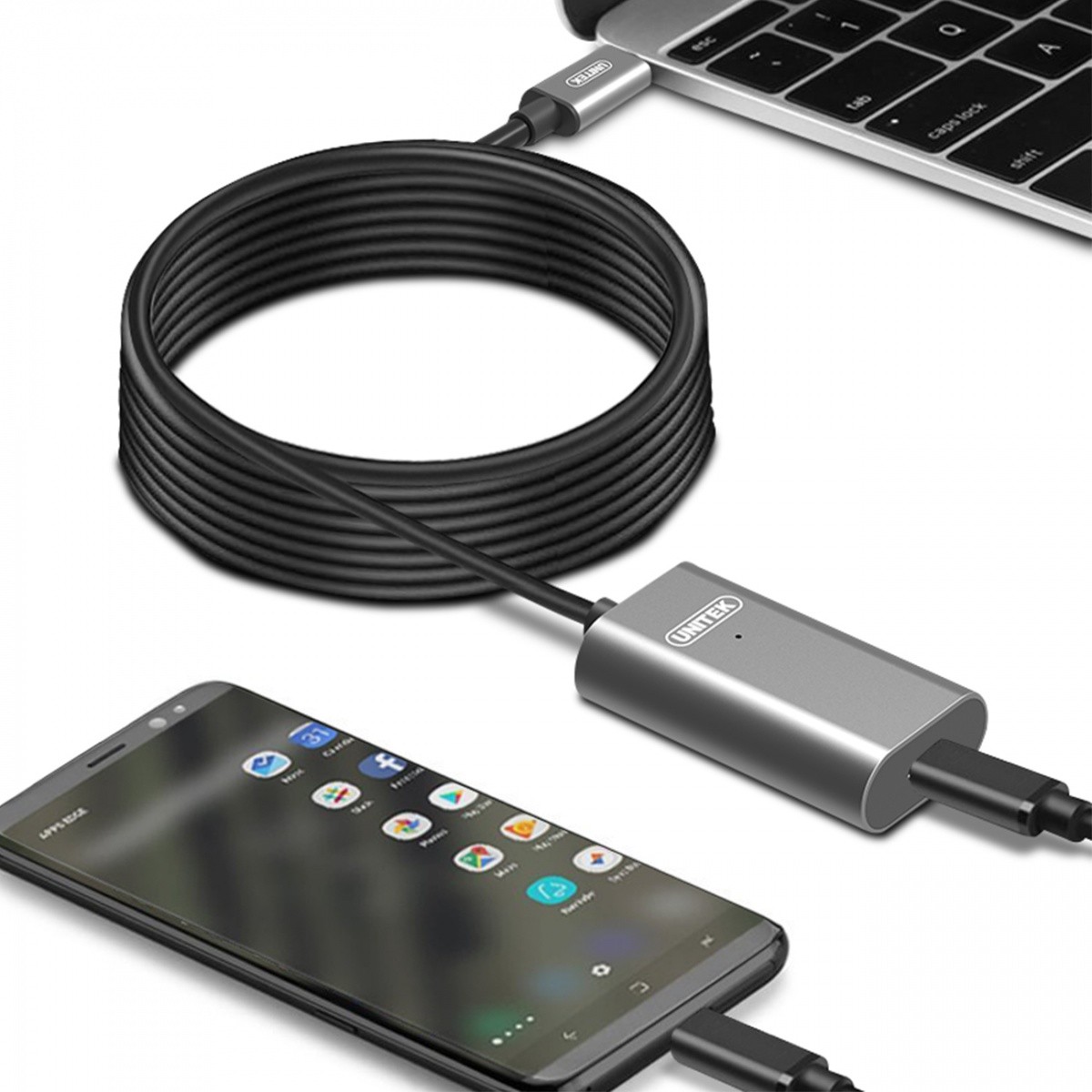 Kabel USB Type-C przedłużacz 5.0 m aktywny Unitek - obrazek 5