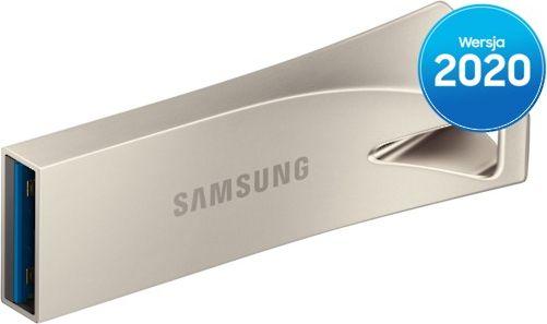 Flashdrive 128GB USB 3.1 Samsung BAR Plus Champaign Silver - obrazek 2