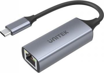 Karta sieciowa USB-C LAN Gigabit Ethernet 10/100/1000 Mb/s RJ45  Unitek