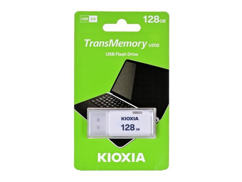 Flashdrive  128GB USB 2.0 Kioxia Hayabusa U202  Biały