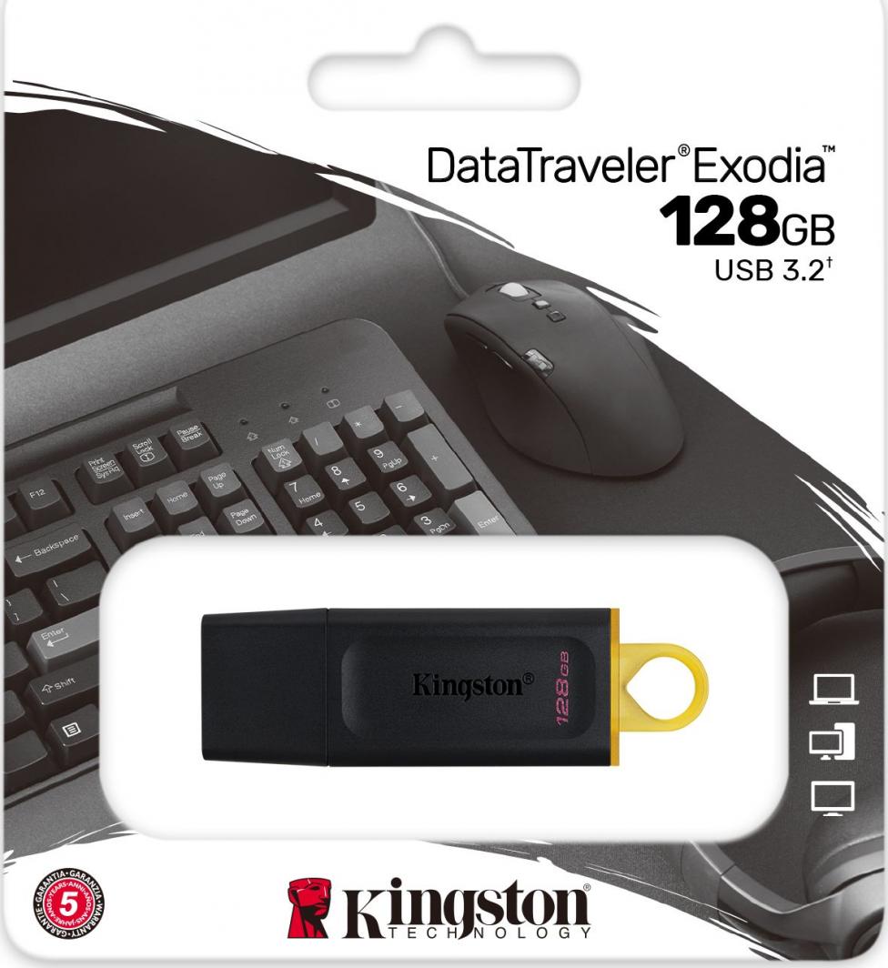 Flashdrive  128GB USB 3.2 Kingston Data Traveler Exodia - obrazek 2