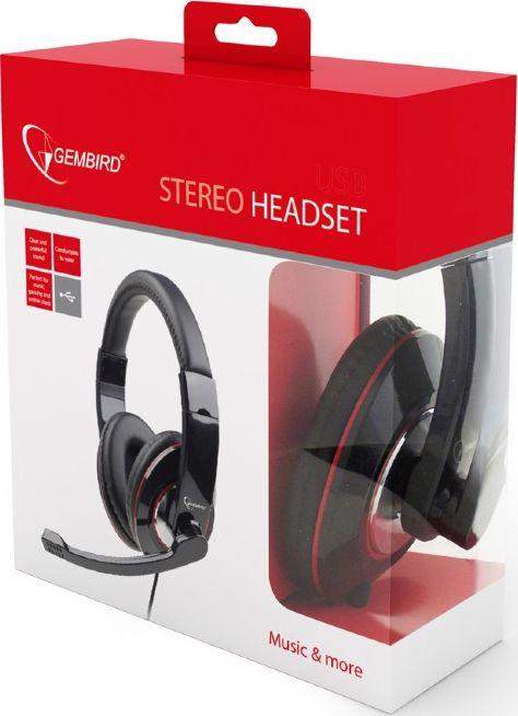 Słuchawki Gembird MHS-001 Czarne - obrazek 3
