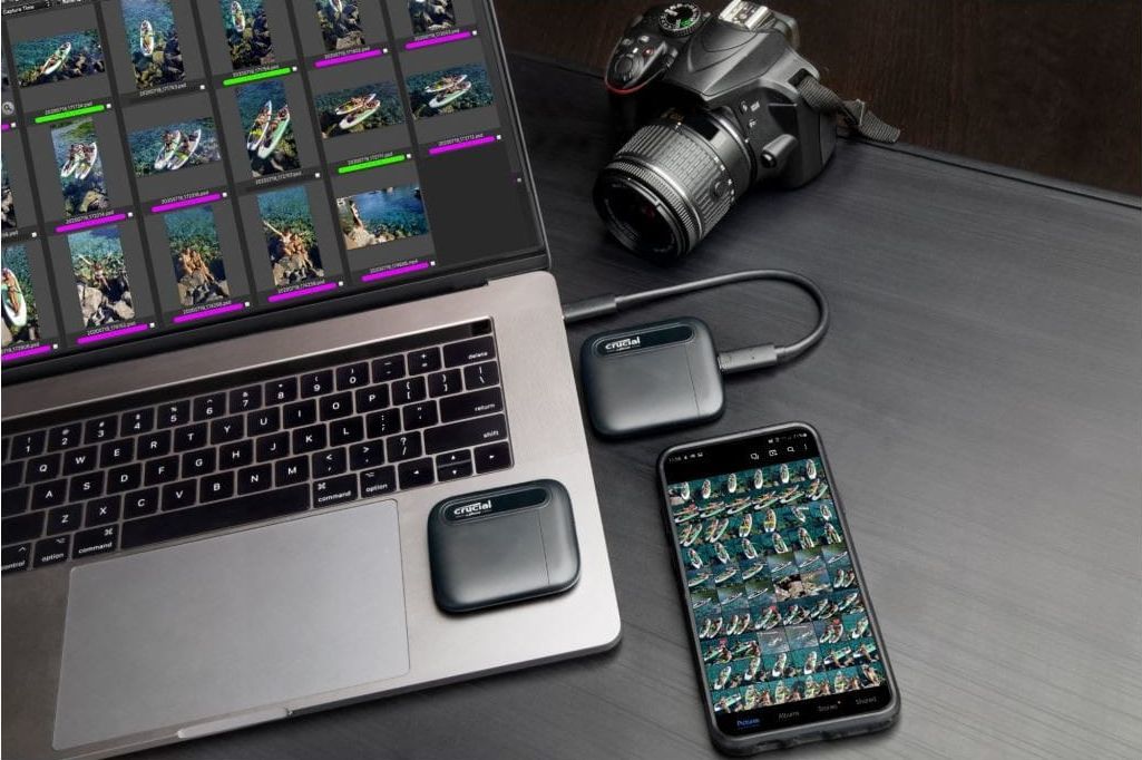 SSD USB 3.2 Type-C 500GB Crucial X6 Czarny - obrazek 2