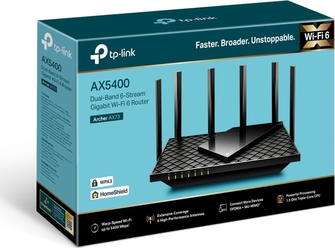 Router Wi-Fi 6 AX5400 TP-Link Archer AX73 - obrazek 3