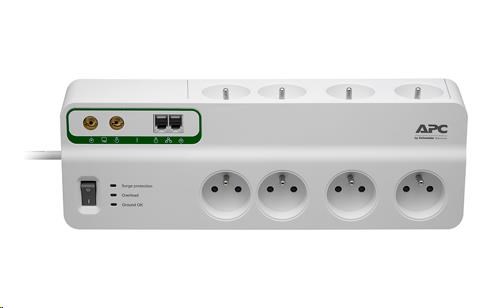 Listwa zasilająca APC Performance SurgeArrest 8 gniazd 2.7m Biała - obrazek 2