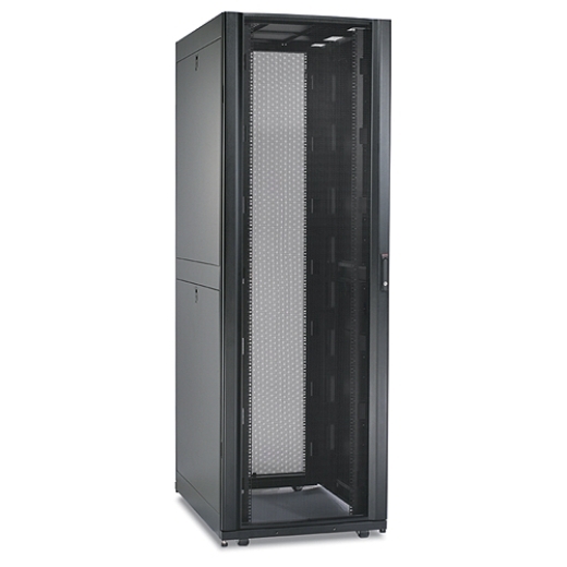 Szafa stojąca rack 19" 42U 750x1070mm czarna (drzwi przednie perforowane) APC - obrazek 3