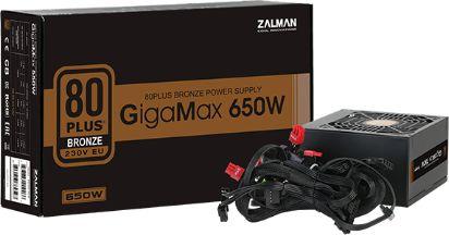 Zasilacz ATX 650W Zalman GigaMax ZM650-GVII 80 Plus Brozne - obrazek 4