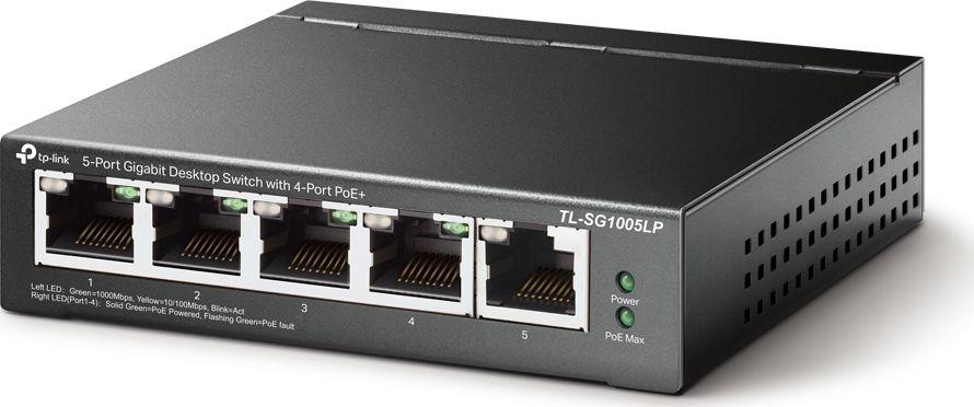 Switch TP-Link TL-SG1005LP 5x10/100/1000 MB/s 4xPoE+ - obrazek 2