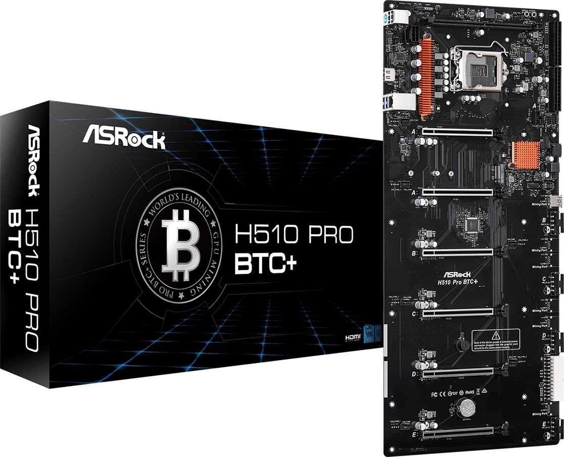 Płyta Socket LGA1200  ASRock H510 PRO BTC+