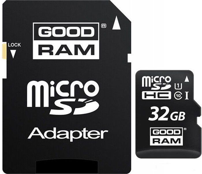 - karta pamieci MicroSD   32GB SDHC  GoodRam + Adapter SD!  100MB/10MB