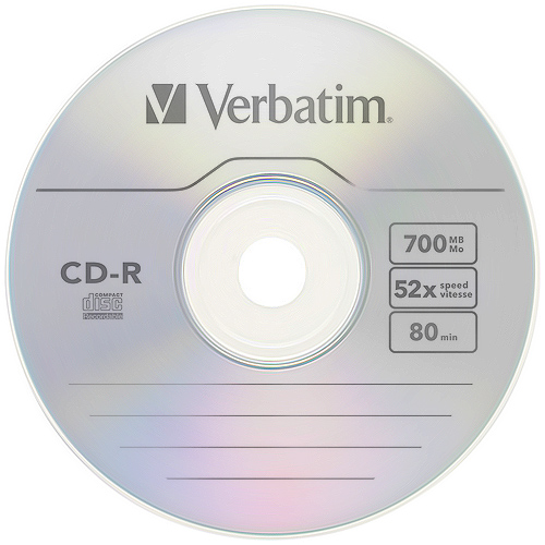 CDR Verbatim 700MB x52  CAKE*100 - obrazek 2