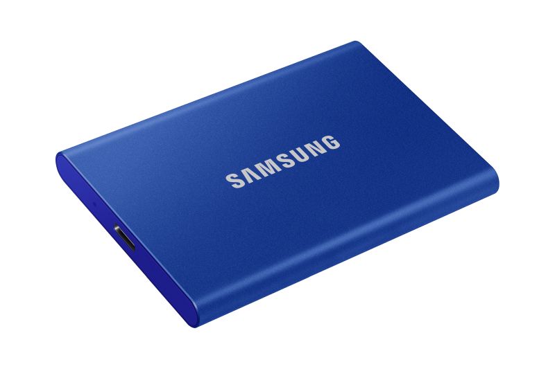 SSD USB 3.2 Type-C USB A 2TB Samsung T7 Niebieski - obrazek 2