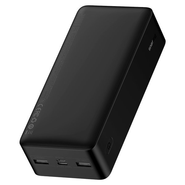 PowerBank Baseus Bipow 30000mAh PD 15W Czarny - obrazek 2