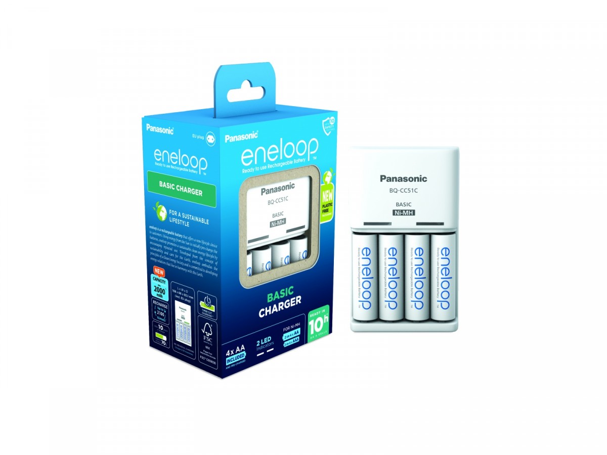 Ładowarka Panasonic Eneloop Smart Quick BQCC51 + 4xAA 2000mAh