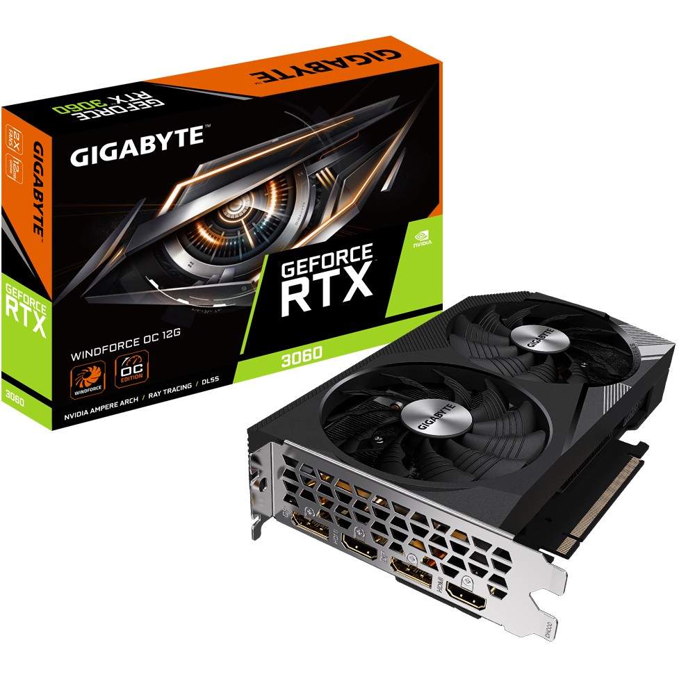 GeForce RTX 3060  12GB   Gigabyte  Windforce OC