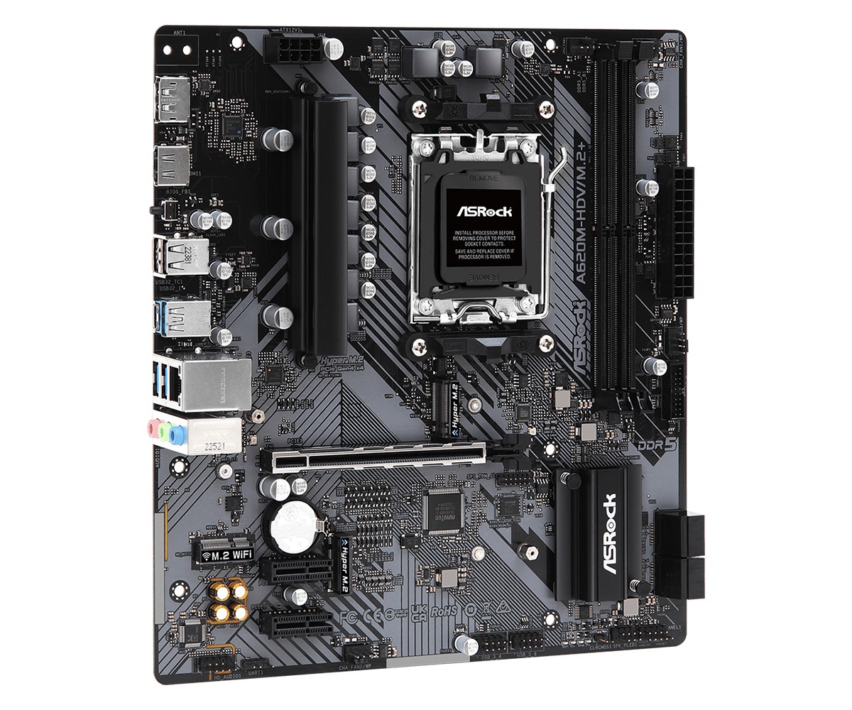 Płyta Socket AM5 ASRock A620M-HDV/M.2+ - obrazek 2