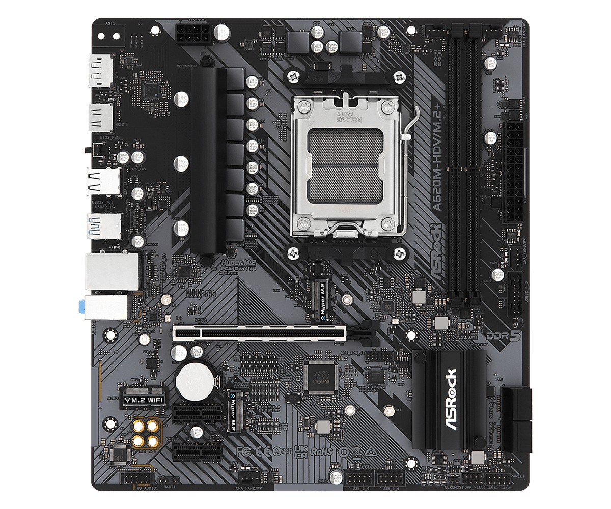 Płyta Socket AM5 ASRock A620M-HDV/M.2+ - obrazek 4